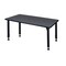 Kee Rectangle Tables > Height Adjustable > Rectangular Classroom Tables, 48 W, 24 L, 23-34 H, Gray MT4824GYAPBK - alternate 4
